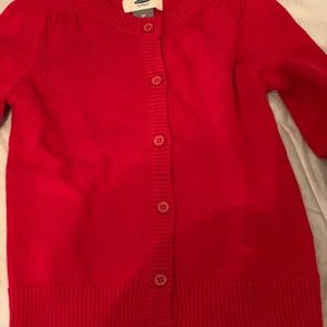 Old Navy Toddler Girls 3T Red Cardigan